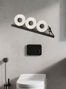 1pc Creative Paper Towel Holder, Wall-Mounted Paper Towel Holder, Bathroom Toilet Washstand Paper Towel Holder, Home Cleaning Storage Kitchen Pendant, Bathroom Pendant Bedroom Pendant, Holiday Gift