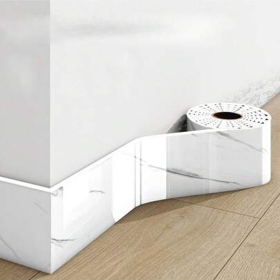 5米长加厚大理石纹自粘壁纸，易撕易贴，DIY可移除，不留残胶，易于粘贴，PET乙烯基材质，防水防潮，易清洁，可水洗，适用于电视背景墙、门框、相框装饰贴、家具装饰。客厅转角、天花板转角、厨房转角、卫浴隔断踏脚壁纸、装饰墙板、卧室