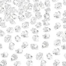 DomeStar 550PCS Pink Vase Fillers, Acrylic Fake Crushed Ice Rocks Pink Gems Crystals Plastic Diamonds For Vase Fillers Centerpiece Fish Tank Table Scatter Photography Props Display Decoration - Clear - View 1