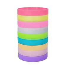 1-50pcs Rubber Wristbands Colored Inspirational Silicone Bracelets Stretch Unisex Wristbands For Women Men Gifts - Multicolor - View 6