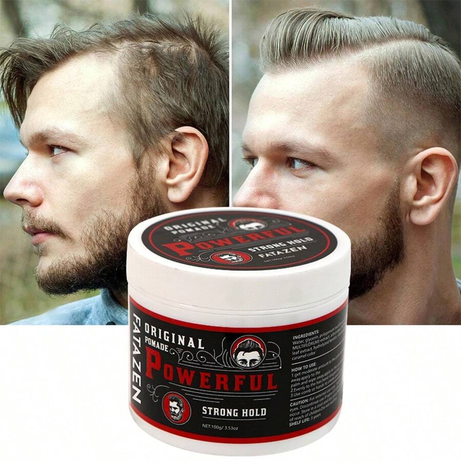 FATAZEN 100g 男士头发造型产品哑光发蜡，适合所有发质，强力定型和哑光效果，持久定型，无鳞屑发蜡，编织发胶，不粘腻，自然造型，增强光泽的造型发膏