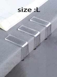 8/10/16/24/32/48pcs Plastic Transparent Tablecloth Clip Tablecloth Non-Slip Clip Suitable For Wedding Party Family Gold Dot Tablecloth Fixed Clip Party Tablecloth Suitable For Wedding Birthday Outdoor Party