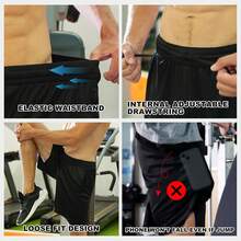 Athletic Shorts For Men With Pockets And Elastic Waistband Quick Dry Activewear