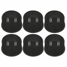 6Pcs Peine Portátil Ligero Masajeador De Palma Para Cabello Hombre
