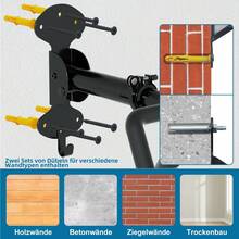 WheelHub Bicycle Wall Mount Bicycle Mount Wall 30kg Load Capacity Extendable Bicycle Stand Garage Bicycle Suspension Stable Design For Garage And Home 2 Pieces