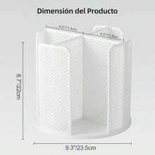 MTQ Dispensador de Vasos Dispensador de Vasos de Papel Giratorio Organizador de Vasos con 4 Compartimentos Especiero Organizador de Cocina Giratorio 360º para el Hogar Cocina Oficina Bar - blanco - Ver 6