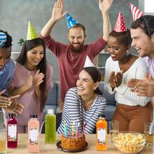 12/40pcs Empty Plastic Juice Bottles With Caps, Reusable Clear Bulk Beverage Containers For Juice, Milk And Other Beverages, 12oz/16oz, For Party - Clear - View 10