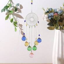 Colorful Crystals Catcher Hanging Suncatchers Chandelier Lamps Light Pendant Prisms Hanging Ornament Home Decoration - 藍色 - 查看 9