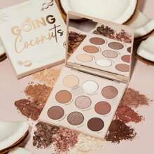 Paleta de sombras de ojos Colourpop Going Coconuts, paleta de sombras de ojos neutras de tonos frescos con acabados ultravelvetino y sedosos, maquillaje de ojos de alta pigmentación con fórmula de larga duración, 0.3 Oz