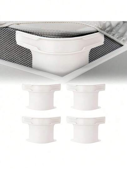 Lock Sheet Holders Set Of 4, 2025 New Bed Sheet Holder Fitted Sheet Straps, Heavy Duty Bed Sheet Holder Corner Fitted Sheet Straps Fit All Mattress Size