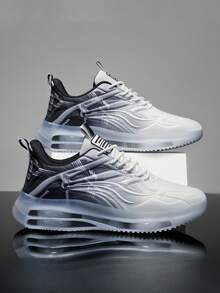 L.S.W.P Unisex Sports Running Shoes, Men's Popular Casual Sneakers, Versatile Non-Slip Lightweight Breathable Sports Shoes, Travel Shoes, New Fashionable Thick Sole Shock Absorbing Running Shoes (Size Runs Small, Recommend Ordering One Size Up) - White and Black - View 14