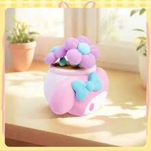 三丽鸥家族迷你盆栽系列：治愈系桌面盆栽摆件，三丽鸥卡通人物主题盆栽，日本可爱文化周边，三丽鸥饰品，生日礼物 - 彩色 - 查看 2