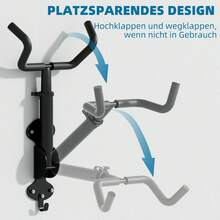 WheelHub Bicycle Wall Mount Bicycle Mount Wall 30kg Load Capacity Extendable Bicycle Stand Garage Bicycle Suspension Stable Design For Garage And Home 2 Pieces