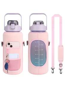 1PC HQ SBR Diving Material 40OZ Outdoor Sports Water Kettle Cover, Anti Slip Cup Cover That Can Cross The Water Bottle Bag Diagonally, Travel Essentials