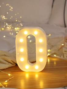 1pc Letter Lights For Holiday Party Decor, Children's Room Decor, 26-Piece English Alphabet & Numbers LED Decorative Light, BABY Anniversary, 6.3inch/16CM, Birthday Decoration And Gift, Holiday Decor And Party, Wedding Decoration, Home Bedroom Decor, Living Room/Gathering Decor, Camping, Warm White Lighting