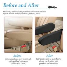 2Pcs Car Front Seat Armrest Covers, Cloth Fabric Armrest Protectors, Direct Replacement Center Console Lid Armrest Cover Skin, Universal Accessories For Car, SUV, Truck And Van - one-size - View 5