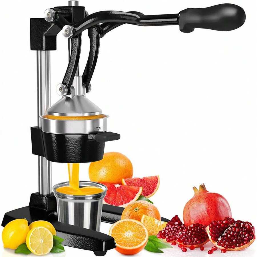 Upgrade Manual Hand Press Cast-Iron Orange Lemon Juice Squeezer Machine ...