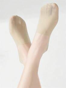 9 paires de chaussettes d'été invisibles - faites de fibre de soie glacée, de nylon et d'un mélange élastique, conception de poche de orteil ultra-fine, antidérapante, pour un usage décontracté au printemps et en été