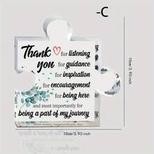 1 chiếc đồ trang trí để bàn hình trái tim bằng acrylic với thông điệp biết ơn, thích hợp làm quà tặng cho phụ nữ, giáo viên, đồng nghiệp, bạn bè, sếp - Món quà sinh nhật, Giáng sinh, quà văn phòng lý tưởng. - Nhiều màu - Xem 15
