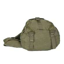 Kvn Unisex 1-Strap Reinforced Canvas Crossbody Backpack - màu đen - Xem 4