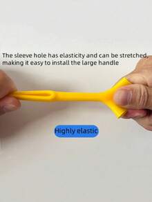 1 pieza Almohadilla de silicona suave y amortiguadora para manijas de puertas, tope de puerta silencioso con almohadilla de pared, tope de puerta de silicona adhesiva