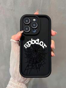 Funda para phone con Diseño de Telaraña Rosa (1 unidad) - Suave, con Protección Total, Compatible con phone 3/12. Diseño original y creativo, moderno y personalizable. Ideal como regalo para San Valentín o cualquier ocasión especial. Compatible con phone 6/11/12/13/14/15/15 Pro/15 Plus/15 Pro Max/7 Plus/8 Plus/X/XS. Max/XR/11 Pro/12 Pro/13 Pro/14 Pro/12 13 /11 Pro Max/12 Pro Max/13 Pro Max/14 Pro Max/14 Plus/8/16 Pro/16 Pro/16 Plus/16 Pro Max (1 unidad) - Negro - Ver 3