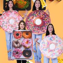 Disfraz de novedad para adultos de donut y paleta, perfecto para jugar el rol en Halloween