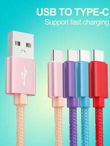 3FT/6FT/1 Meter/2 Meter USB Typ C Ladekabel, USB-C auf USB-A Schnellladekabel, USB A auf Typ C Ladekabel, kompatibel mit iPhone 15/15 Pro/15 Pro Max/15 Plus, kompatibel mit Samsung Galaxy S24/ S24+/ S24 Ultra, S23/ S23+/ S23 Ultra, S22/ S22+/ S22 Ultra, S21/ S21+/ S21 Ultra, S20 S10 S9 S8 - USB auf Typ-C - Übersicht 3