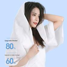 Disposable Bath Towel, Soft Cotton Towel Suitable For Travel & Camping, Absorbent Disposable Bath Towel, Individual Packaging, Thick 100% Cotton Disposable Bath Towel, Portable Travel Facial Towel, Hotel