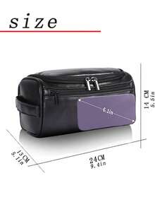 حقيبة يد رجالية مخصصة قطعة واحدة، تخزين سفر موضة عالية الجودة ومتينة، مناسبة للسفر والعناية الشخصية والعناية بالجمال، طقم جلد مقاوم للماء، هدية للرجال