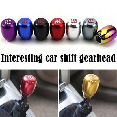 1 pezzo Pomello del cambio auto a forma di uovo, decorativo, disponibile in più colori