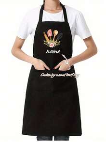 1 buah Celemek Tahan Air Kustom dengan Teks dan Foto, Celemek Dapur Kustom untuk Koki, Celemek Pelayan dengan Cetak Logo & Teks yang Dipersonalisasi, Hadiah untuk Hari Ayah, Hari Ibu, dan Hari Jadi - MultiWarna - View 8