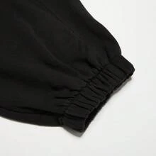 Puma Men's Logo Print Casual Sweatpants - Black - View 6