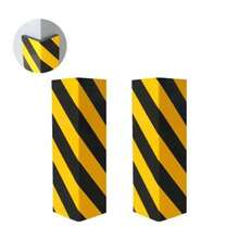 Señal de Advertencia de Espuma para Coche Protector de Parachoques  Advertencia Protección Tira Reflectante Autoadhesiva para Esquinas de Pared de Estacionamiento - rojo 2 piezas - Ver 9