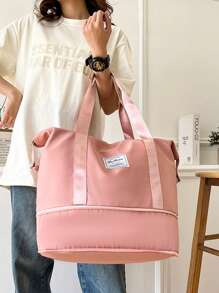 Multifunctional Handbag, Tote Bag For Women, Large Capacity Short Trip Carry-On Duffle Bag, Travel Luggage Storage Bag, Wet & Dry Separation Design, Lightweight, Suitable For Student & Business Men, Gym Crossbody Bag Bag For School School Accessories School Stuff