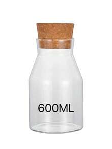 Glass Bottle For Decoration With Cork Lid 600ml-900ml-1200ml - M-900ml - View 6
