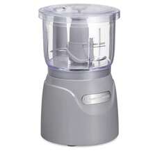 Beach 3-Cup Stack & Press Food Chopper - Gray - 72740: Compact Vegetable Processor, Dishwasher-Safe Parts - 1 - View 1