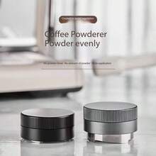 51毫米/53毫米/58毫米咖啡压粉器，高级咖啡师压粉工具。配备校准弹簧，不锈钢设计，咖啡粉分配深度可调，自动调平压粉器。51毫米/53毫米/58毫米二合一压粉器和分配器，重返校园 - 彩色 - 查看 5