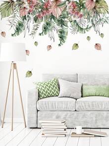 2pcs Potted Daisy Flower Wall Stickers, Removable Wall Decals For Bedroom Background, Stickers, Wall Decal, Vinyl Decal For Home Decorations, Spring Decoration Items Refresh Your Home, Rama Decoration Stickers Gifts Birthday Graduation - Multicolor - View 9