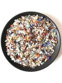 天然石混合水晶材料水晶砾石石片矿石矿物疗愈灵气标本宝石珠宝制作家居水族箱装饰岩石砾石标本矿物