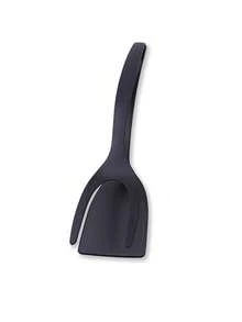 1 件装翻蛋铲二合一手柄和翻蛋刮刀钳、烤面包机夹、汉堡夹、不粘涂层铲、牛排翻蛋铲夹、二合一翻蛋铲（带夹子）、尼龙易握翻蛋铲，适用于煎饼鱼的厨房使用