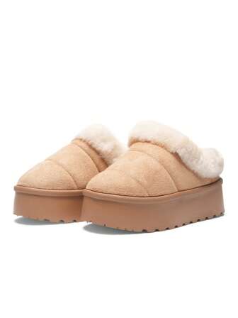 Women's Slip On Home Slippers In Sand Microfiber - Size US 5-10 / UK 3-8 / EU 36-41 - Ladies Comfortable Indoor Summer Footwear - Stylish Slippers Perfect For Relaxing At Home And Everyday Use