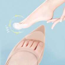 2pcs Women's Sponge Forefoot Inserts To Relieve Pain, Reduce Shoe Size And Enhance Fit, Comfort And Protection For High-Heeled Shoes,Shoes And Boots Accessories