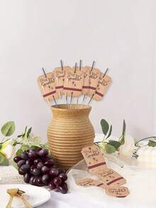 50/80个乡村风婚礼烟花棒标签，带火柴盒，牛皮纸婚礼回礼标签，婚礼派对装饰，乡村风烟花棒标签，适用于仪式、周年纪念派对、订婚、新娘送礼会（不含烟花棒和火柴） - 彩色 - 查看 4