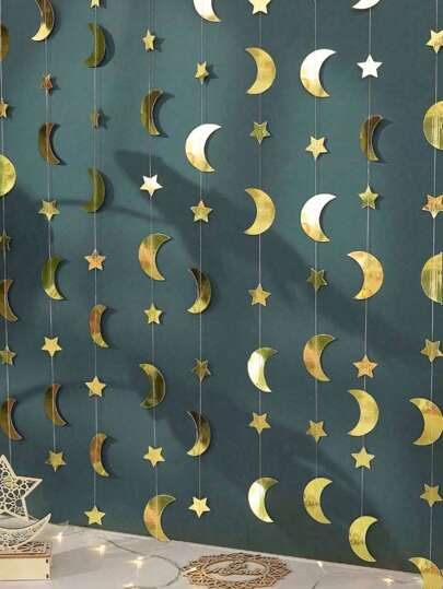 1 Set /1 Piece Venus Moon Flag Party Decoration Scene And Walls