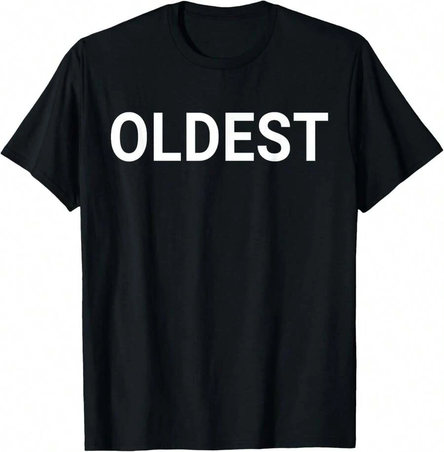 Hijo mayor | Niño del medio | Camiseta para el Niño Más Joven Camiseta Coordinada - Negro - Ver 1
