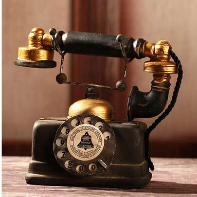 1 chiếc điện thoại trang trí phong cách cổ điển, phụ kiện trang trí nhà cửa