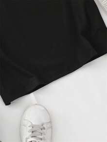 Haiti Flag Letter Print Women's Casual T-Shirt - Knit Polyester Blend, Crew Neck, Short Sleeve, Stretch Fabric, Season Versatile Top - 白色 - 查看 10