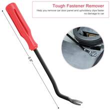 [Scratchless Auto Trim Tool] 5pcs Professional Auto Trim Removal Tool Kit - Scratchless Red Plastic Pry Tools Set, Durable PP Material - Ideal For Vehicle Interior Door Panel Clips And Fasteners, Fastener Extraction