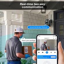 5MP Smart Home Security Camera Wireless With Color Night Vision, Two-Way Audio, Motion Tracking And App Control - 黑色4pcs - 查看 6